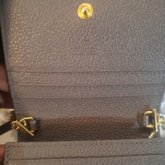 Gucci Zumi Gray Cardholder Wallet with Chain & Gucci Zumi Leather Belt size 90 - Picture 11 of 15